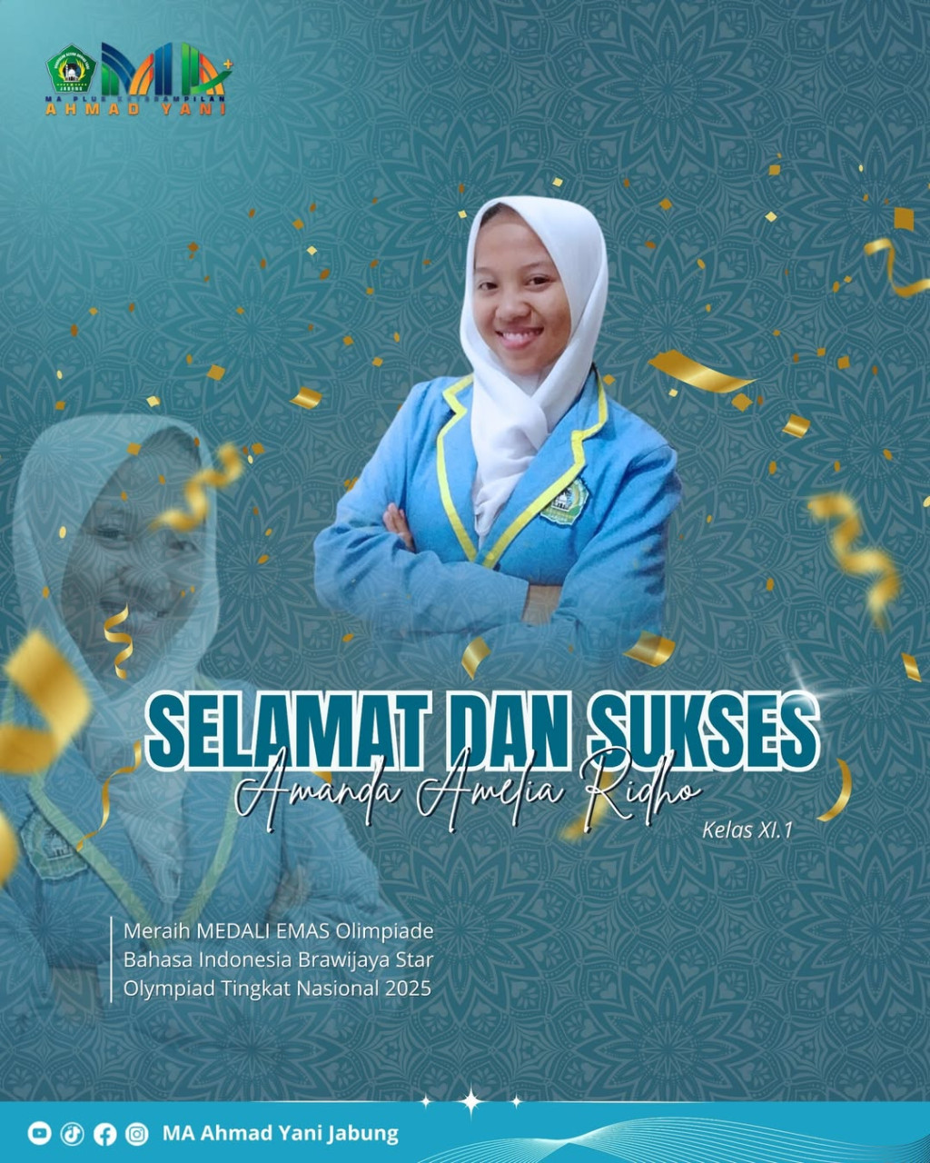 Bangga, Siswa MA Ahmad Yani Jabung Berhasil Raih Medali Olimpiade Tingkat Nasional